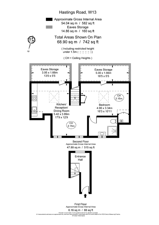 1 bed apartment for sale in Hastings Road, Ealing - Property Floorplan