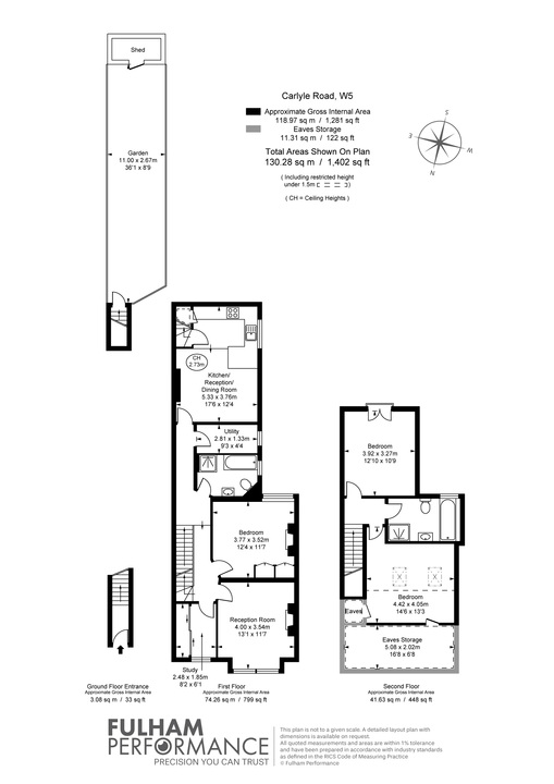 3 bed maisonette for sale in Carlyle Road, Ealing - Property Floorplan