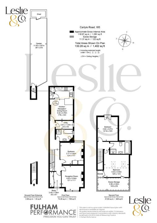 3 bed maisonette for sale in Carlyle Road, Ealing, London, W5 - Property Floorplan