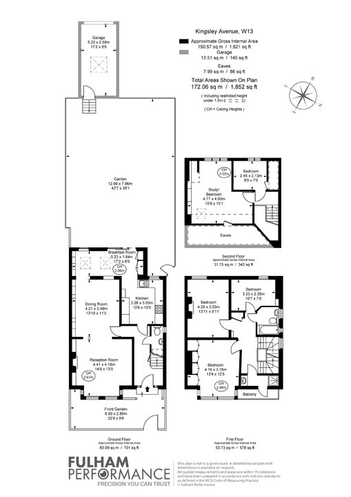 5 bed semi-detached house for sale in Kingsley Avenue, Ealing - Property Floorplan