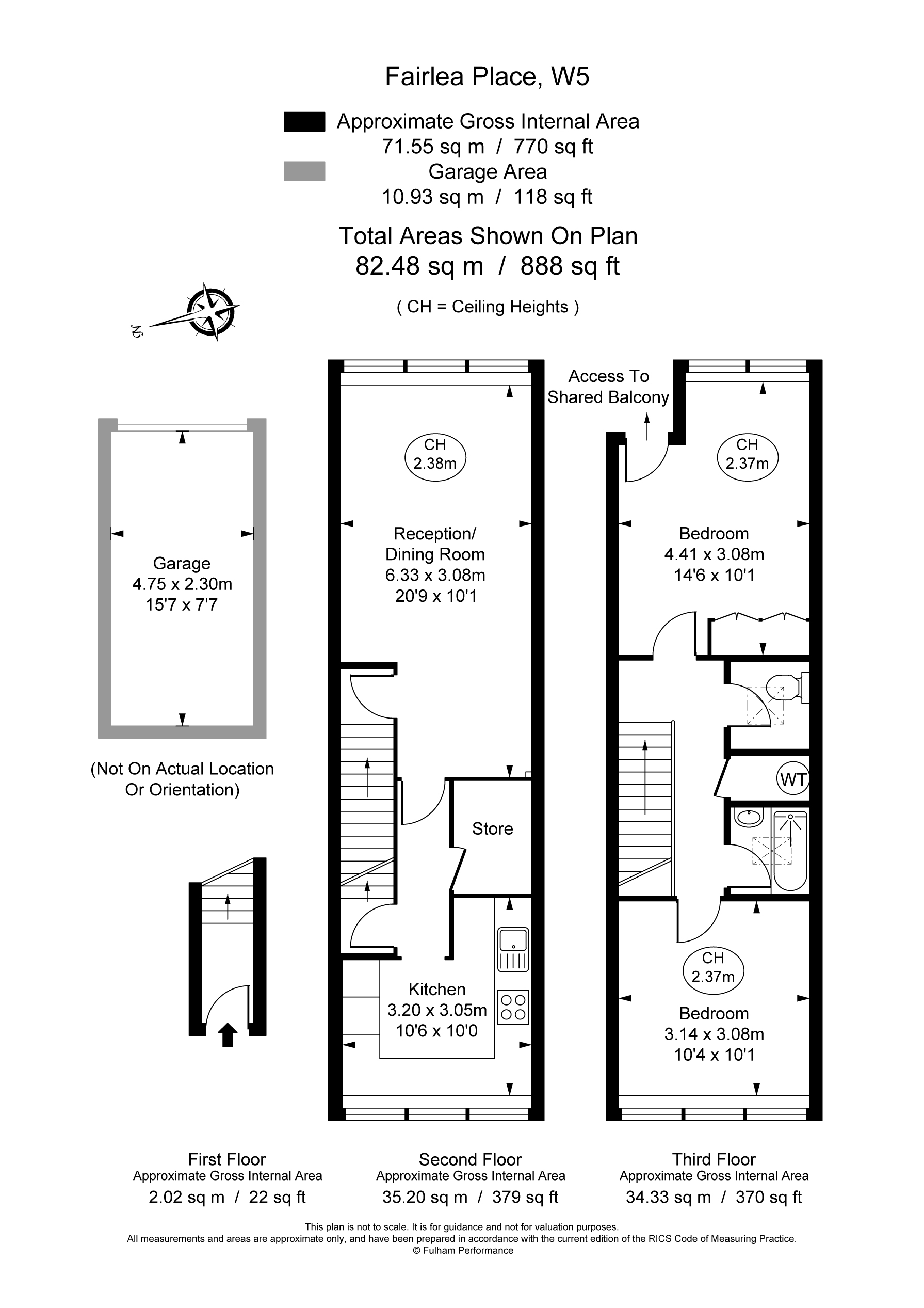 2 bed maisonette for sale in Fairlea Place, Ealing - Property Floorplan