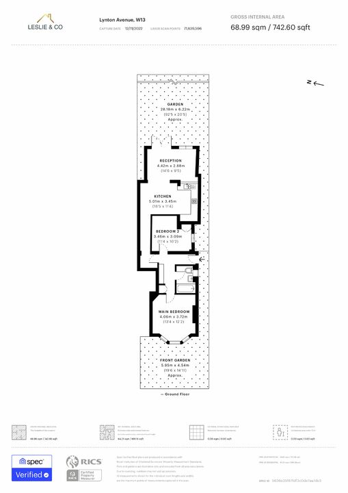 2 bed apartment to rent in Lynton Avenue, Ealing - Property Floorplan