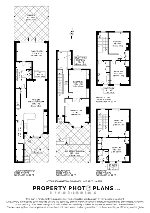 5 bed terraced house for sale in The Grove, London - Property Floorplan