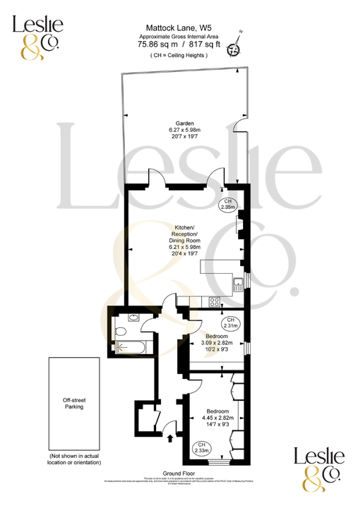 2 bed apartment for sale in Mattock Lane, Ealing, London, W5 - Property Floorplan