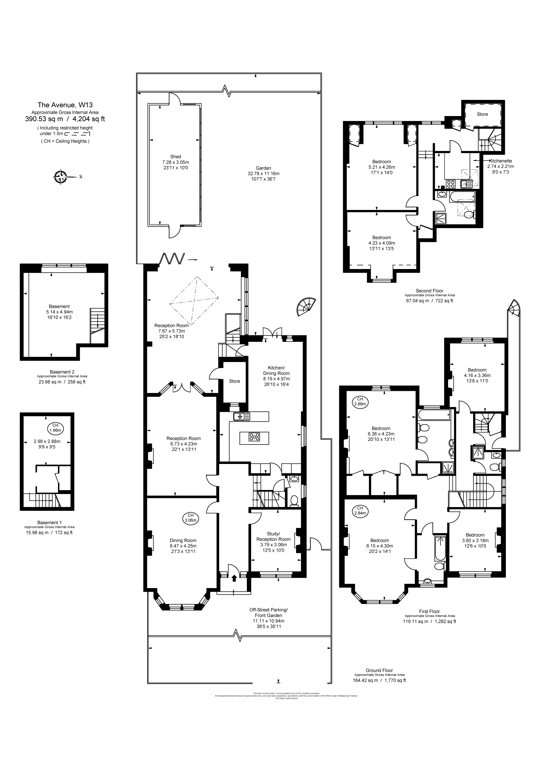 6 bed detached house for sale in The Avenue, Ealing - Property Floorplan