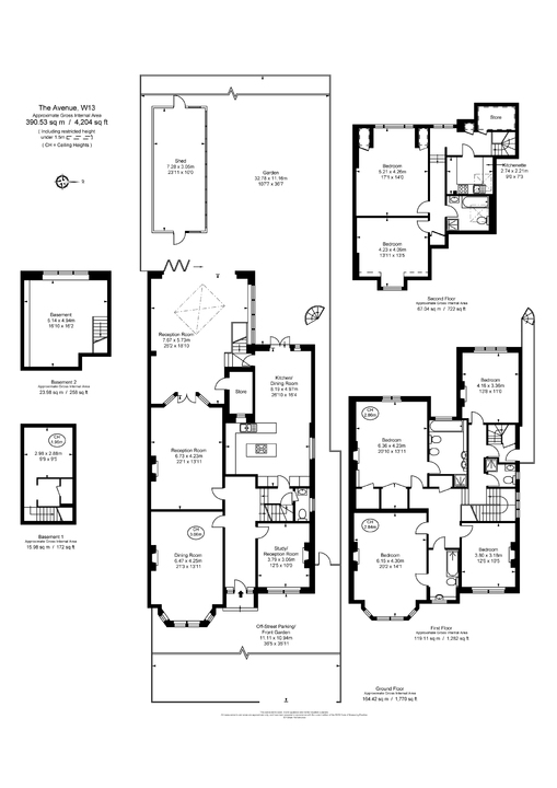 6 bed detached house for sale in The Avenue, Ealing - Property Floorplan