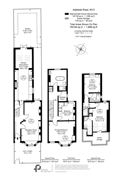 4 bed terraced house for sale in Adelaide Road, London - Property Floorplan