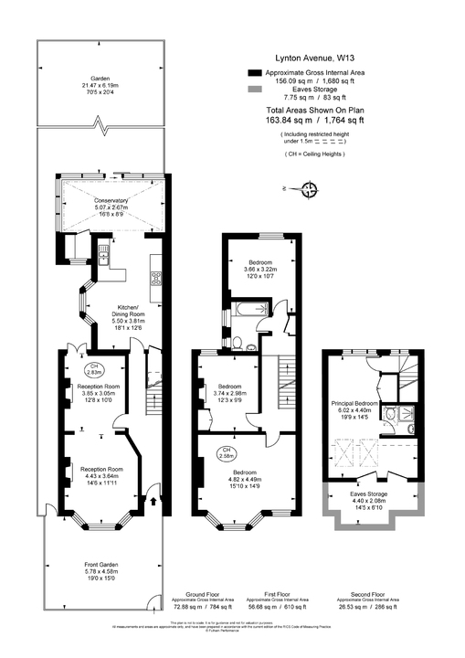 4 bed semi-detached house for sale in Lynton Avenue, Ealing - Property Floorplan