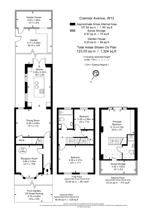 3 bed terraced house to rent in Cranmer Avenue, London - Property Floorplan