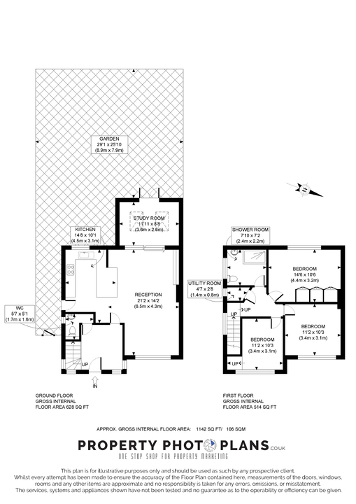 3 bed semi-detached house for sale in Harp Road, London - Property Floorplan