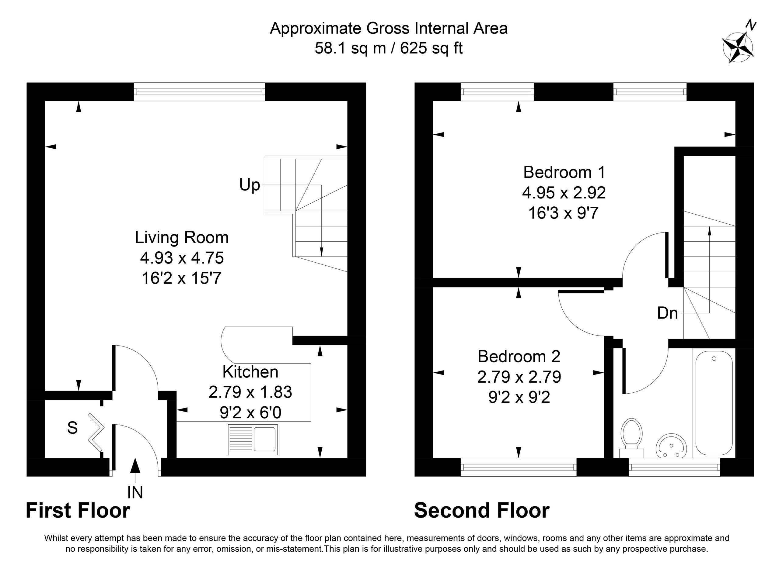 2 bed apartment for sale in St. Peters Court, Gerrards Cross - Property Floorplan