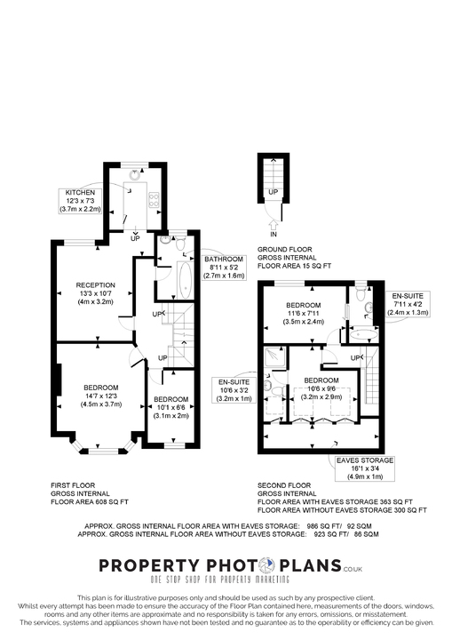 3 bed apartment for sale in Waldegrave Road, Ealing - Property Floorplan