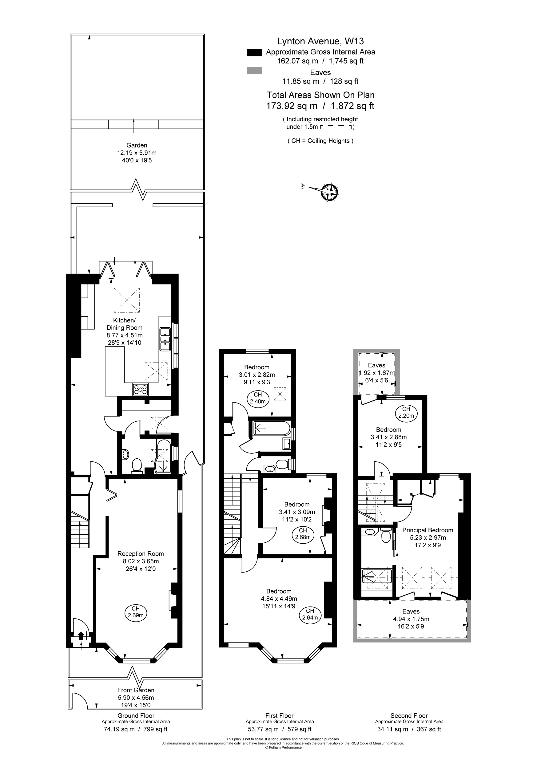 5 bed semi-detached house to rent in Lynton Avenue, Ealing - Property Floorplan