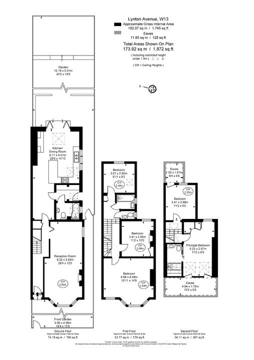 5 bed semi-detached house to rent in Lynton Avenue, Ealing - Property Floorplan