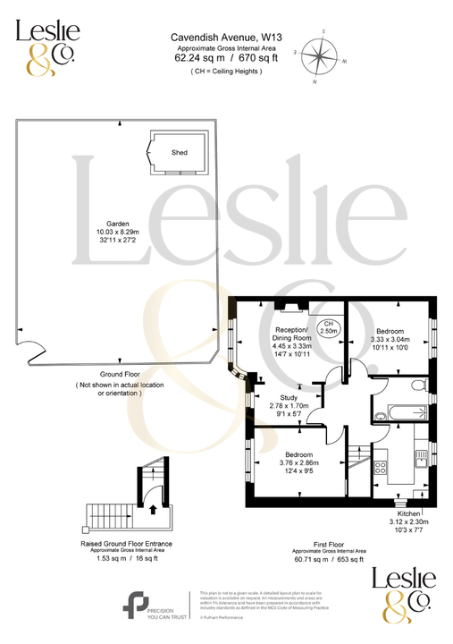 2 bed maisonette for sale in Cavendish Avenue, Ealing, London, W13 - Property Floorplan