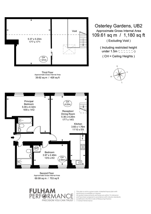 3 bed apartment for sale in Osterley Gardens, Southall - Property Floorplan