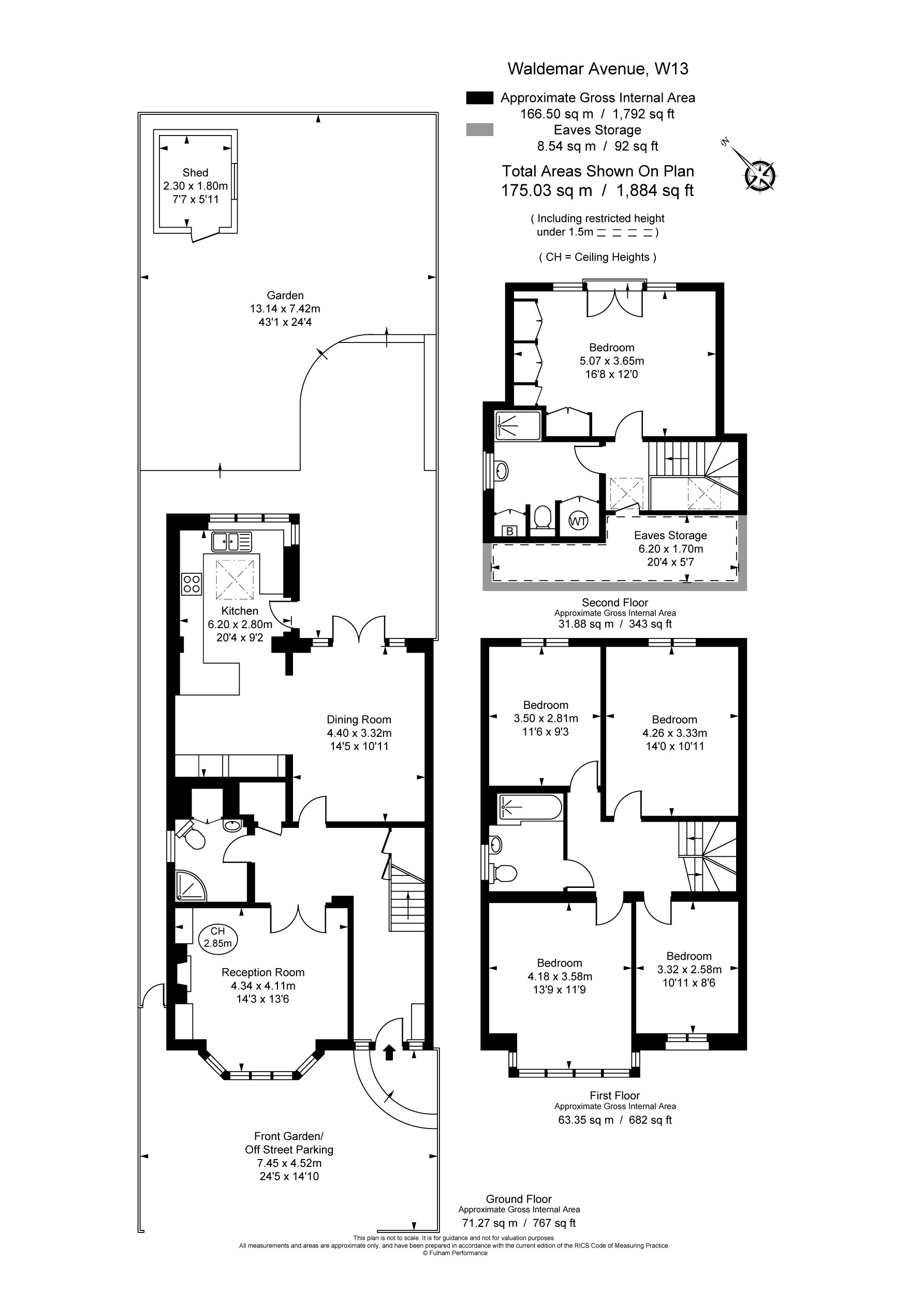 5 bed semi-detached house for sale in Waldemar Avenue, London - Property Floorplan