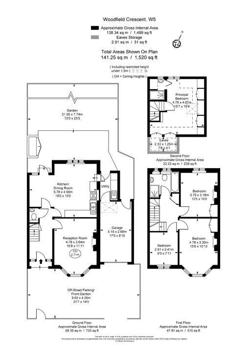 4 bed semi-detached house for sale in Woodfield Crescent, Ealing - Property Floorplan