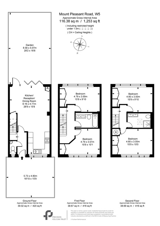 4 bed terraced house for sale in Mount Pleasant Road, Ealing - Property Floorplan