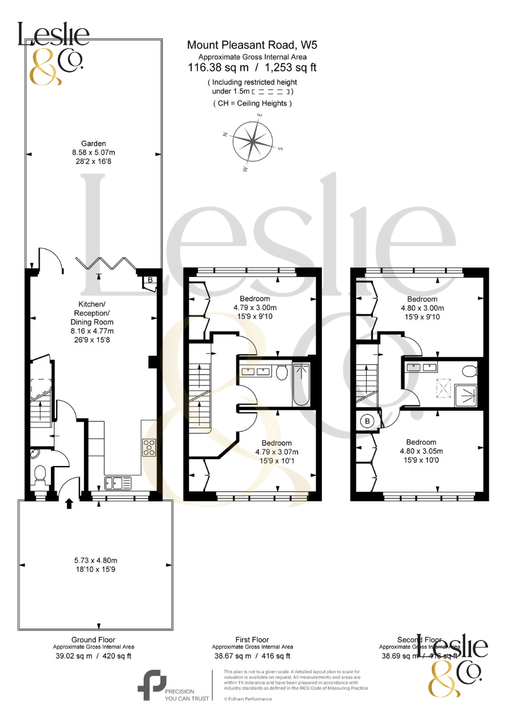 4 bed terraced house for sale in Mount Pleasant Road, Ealing, London, W5 - Property Floorplan