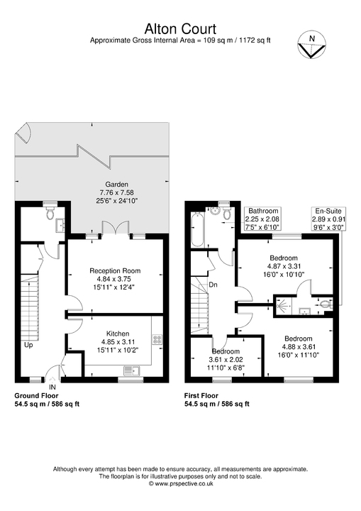 3 bed terraced house to rent in Copley Close, Hanwell - Property Floorplan