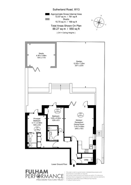 2 bed apartment for sale in Sutherland Road, Ealing - Property Floorplan