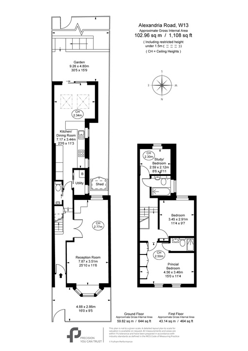 3 bed house for sale in Alexandria Road, London - Property Floorplan