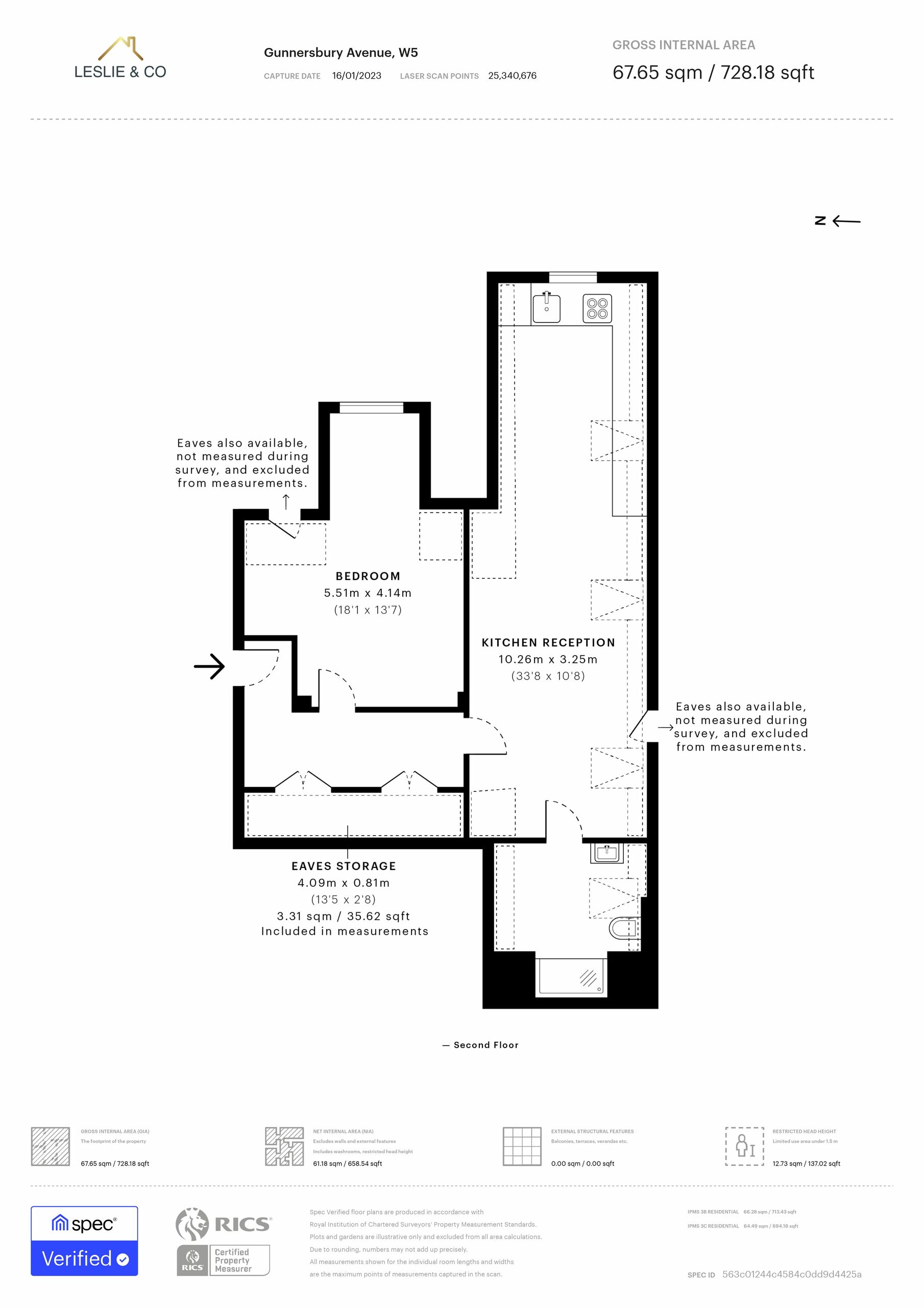 1 bed apartment to rent in Gunnersbury Avenue, London - Property Floorplan