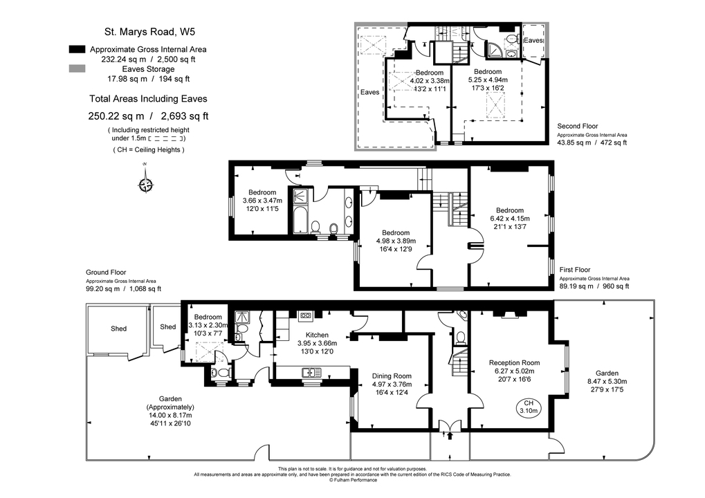 6 bed detached house to rent in St. Marys Road, London - Property Floorplan