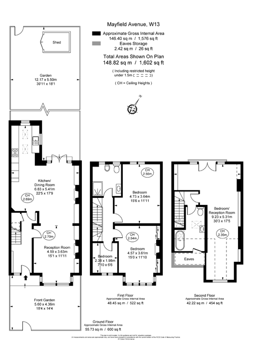 4 bed terraced house for sale in Mayfield Avenue, Ealing - Property Floorplan