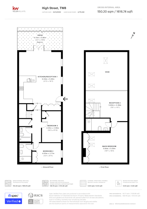 3 bed house for sale in High Street, Brentford - Property Floorplan