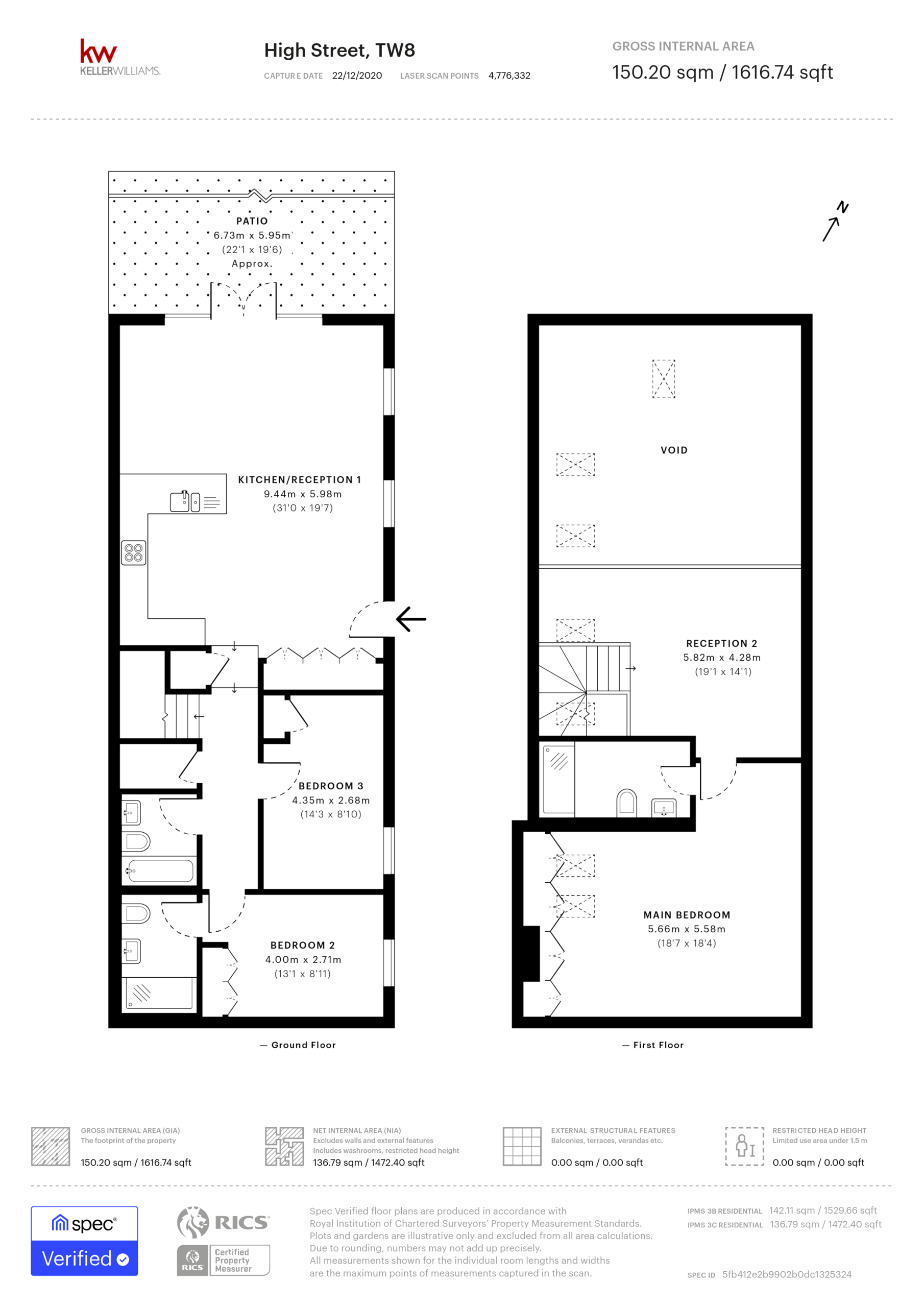 3 bed for sale in High Street, Brentford - Property Floorplan