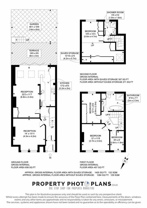 4 bed terraced house for sale in Darwin Road, London - Property Floorplan