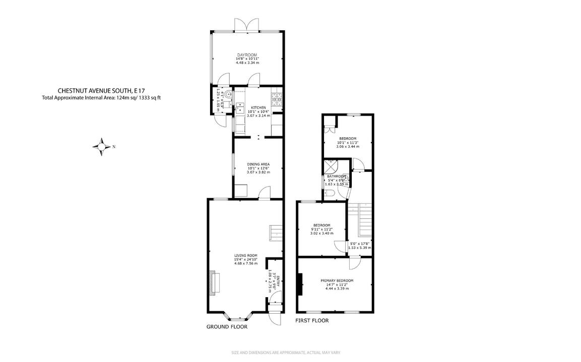 3 bed terraced house for sale in Chestnut Avenue South, Walthamstow - Property floorplan