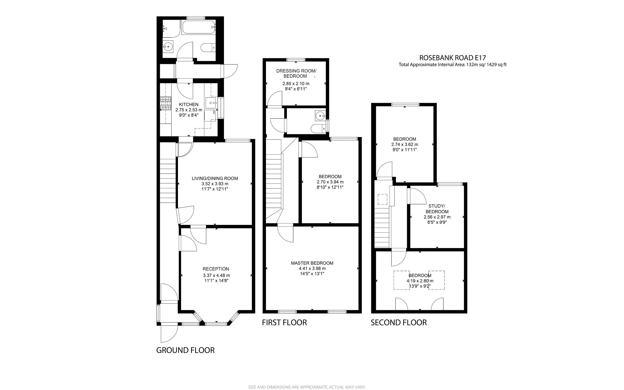 4 bed terraced house for sale in Rosebank Road, Walthamstow - Property floorplan