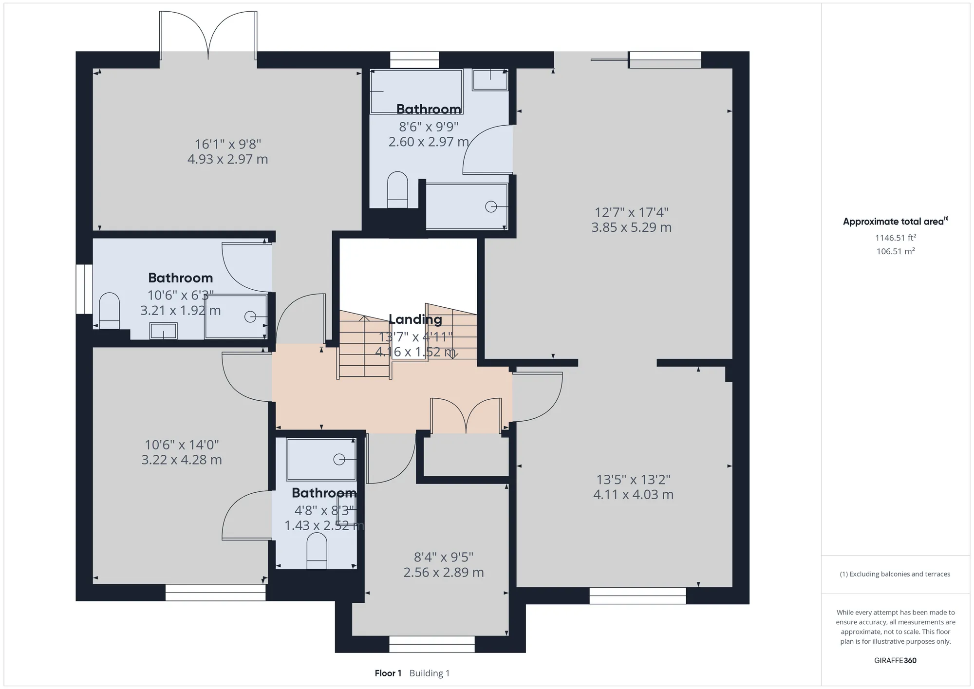 5 bed detached house for sale in Woodland Court, Preston - Property floorplan