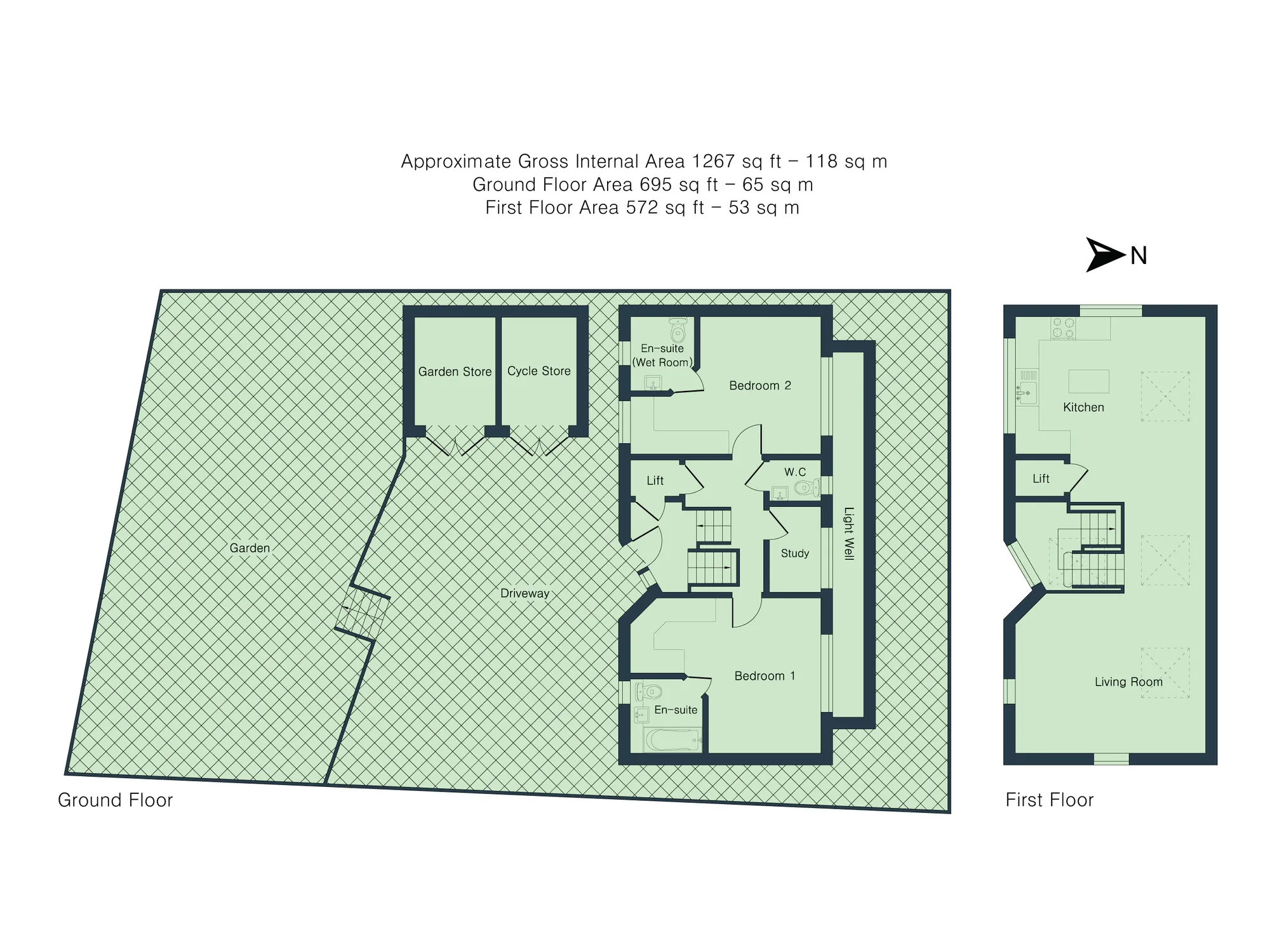 2 bed land for sale in Wheatley Road, Oxford - Property floorplan