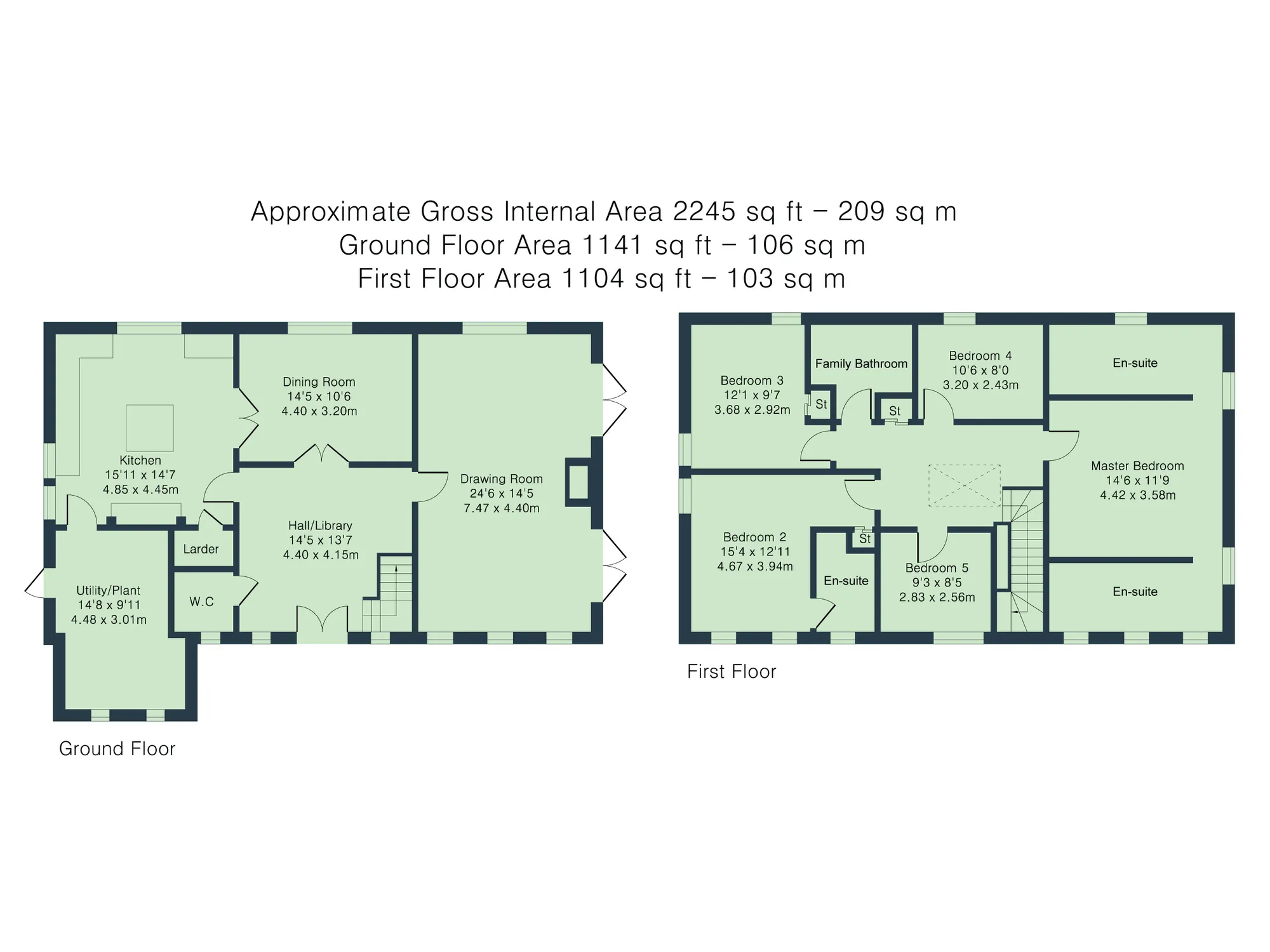 5 bed detached house for sale in Denton, Oxford - Property floorplan