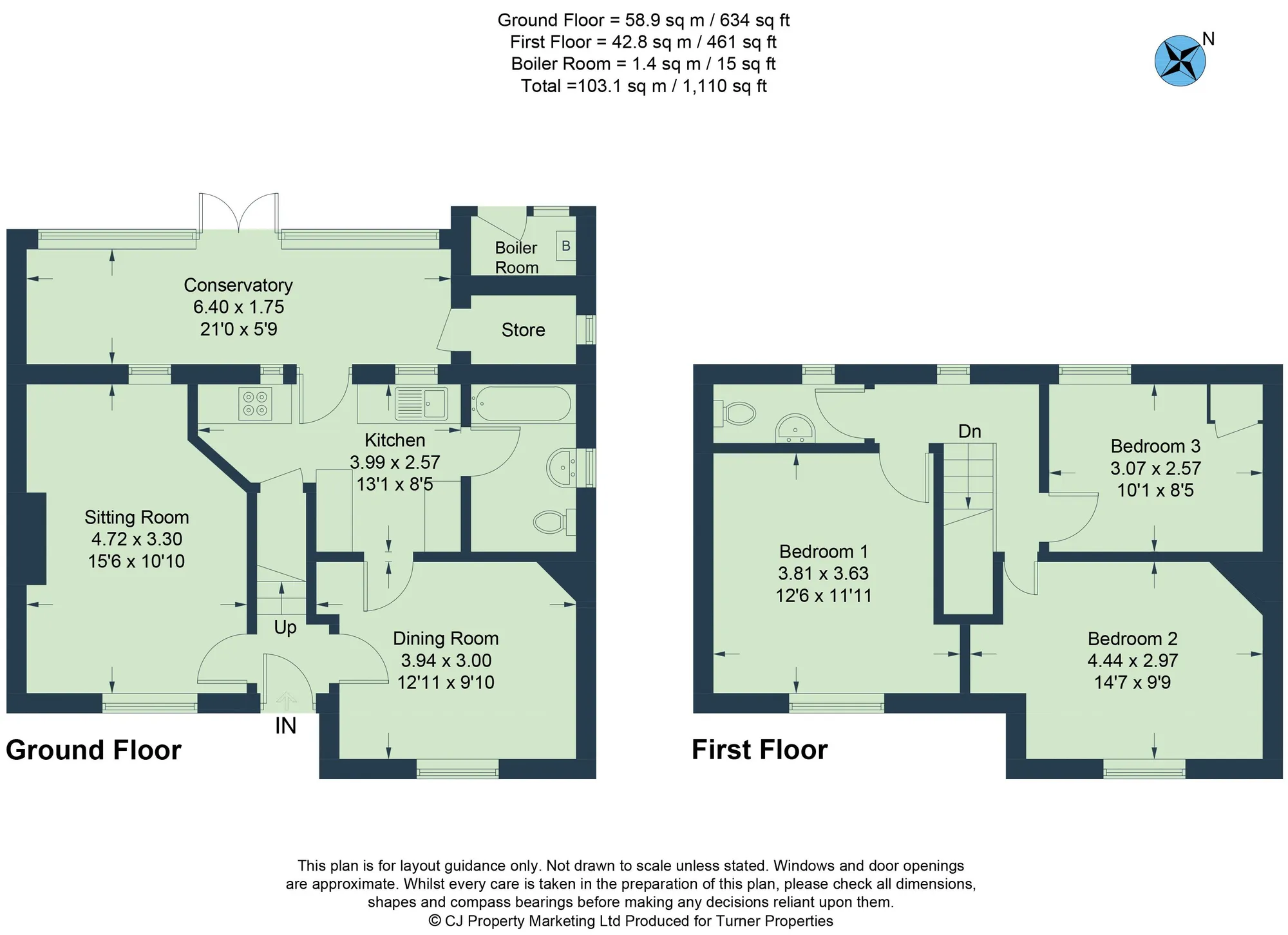 3 bed semi-detached house to rent in Cowley Road, Oxford - Property floorplan