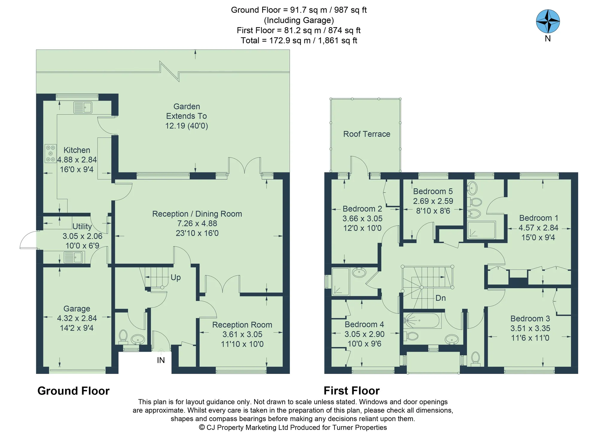 5 bed detached house for sale in Barlow Close, Oxford - Property floorplan