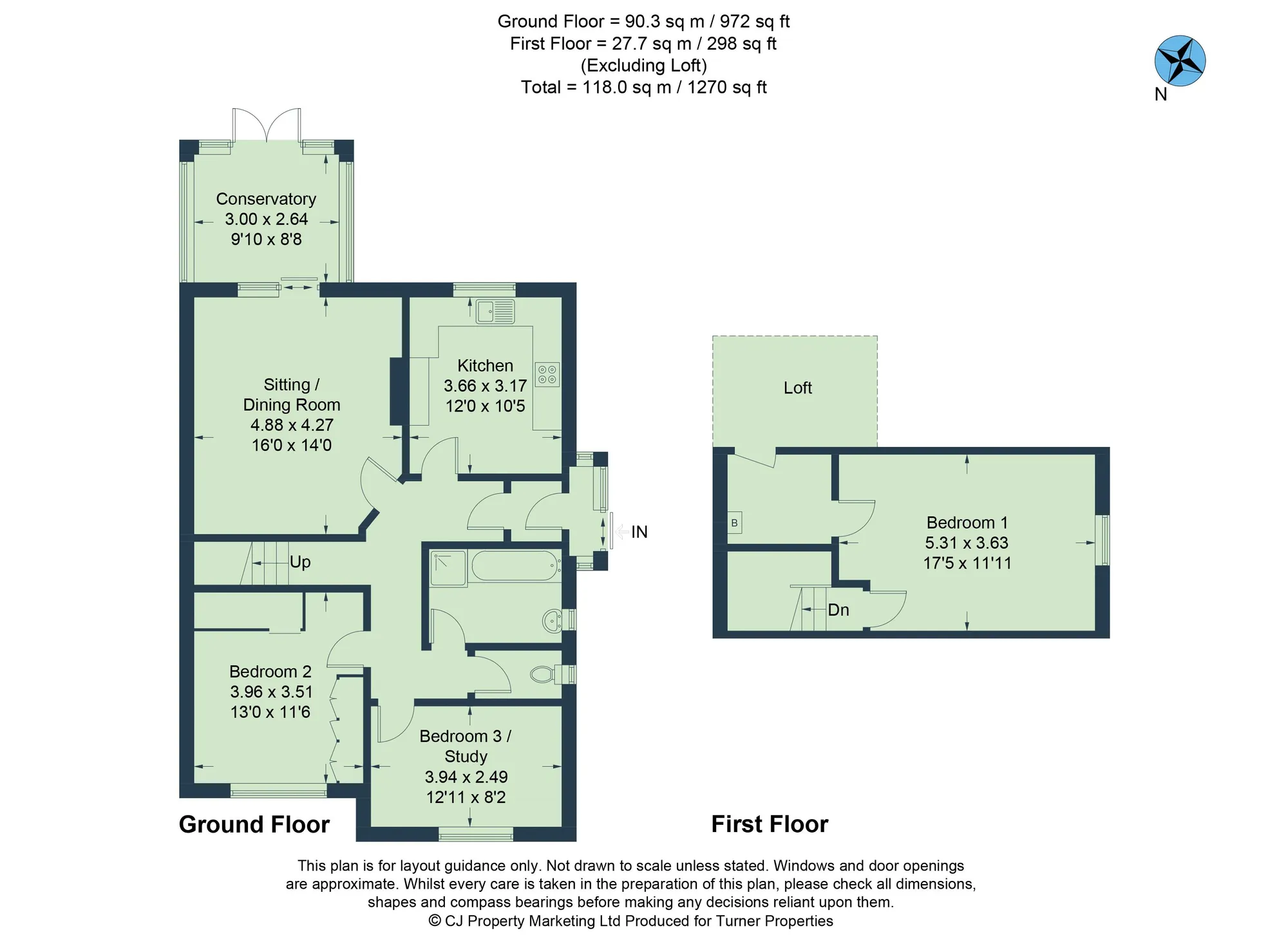 3 bed semi-detached house to rent in The Lane, Oxford - Property floorplan