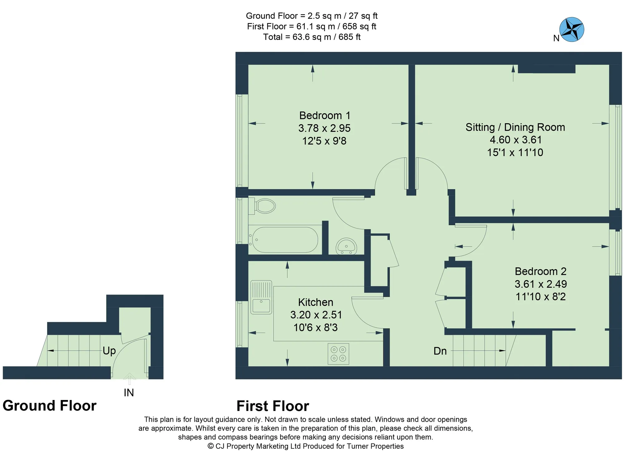 2 bed apartment to rent in Farm Close Road, Oxford - Property floorplan