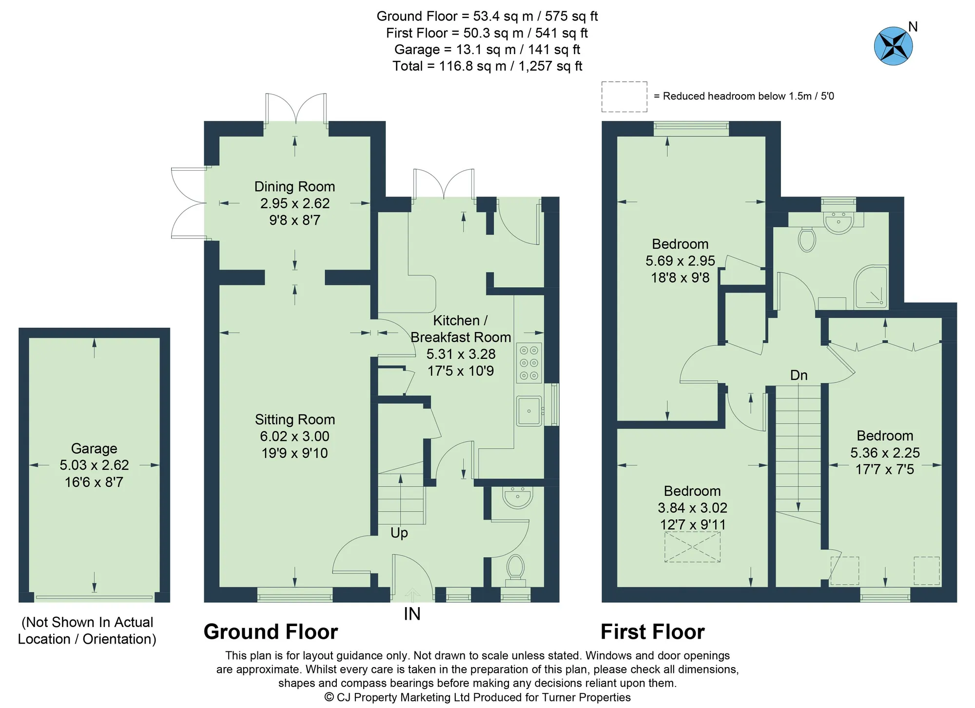 3 bed detached house for sale in Sunnyside, Oxford - Property floorplan
