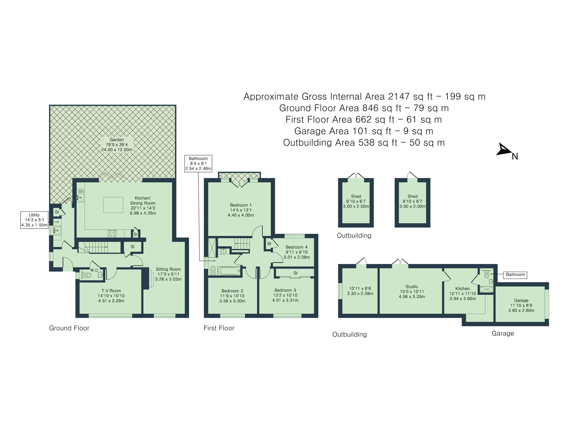 4 bed semi-detached house for sale in College Way, Oxford - Property floorplan