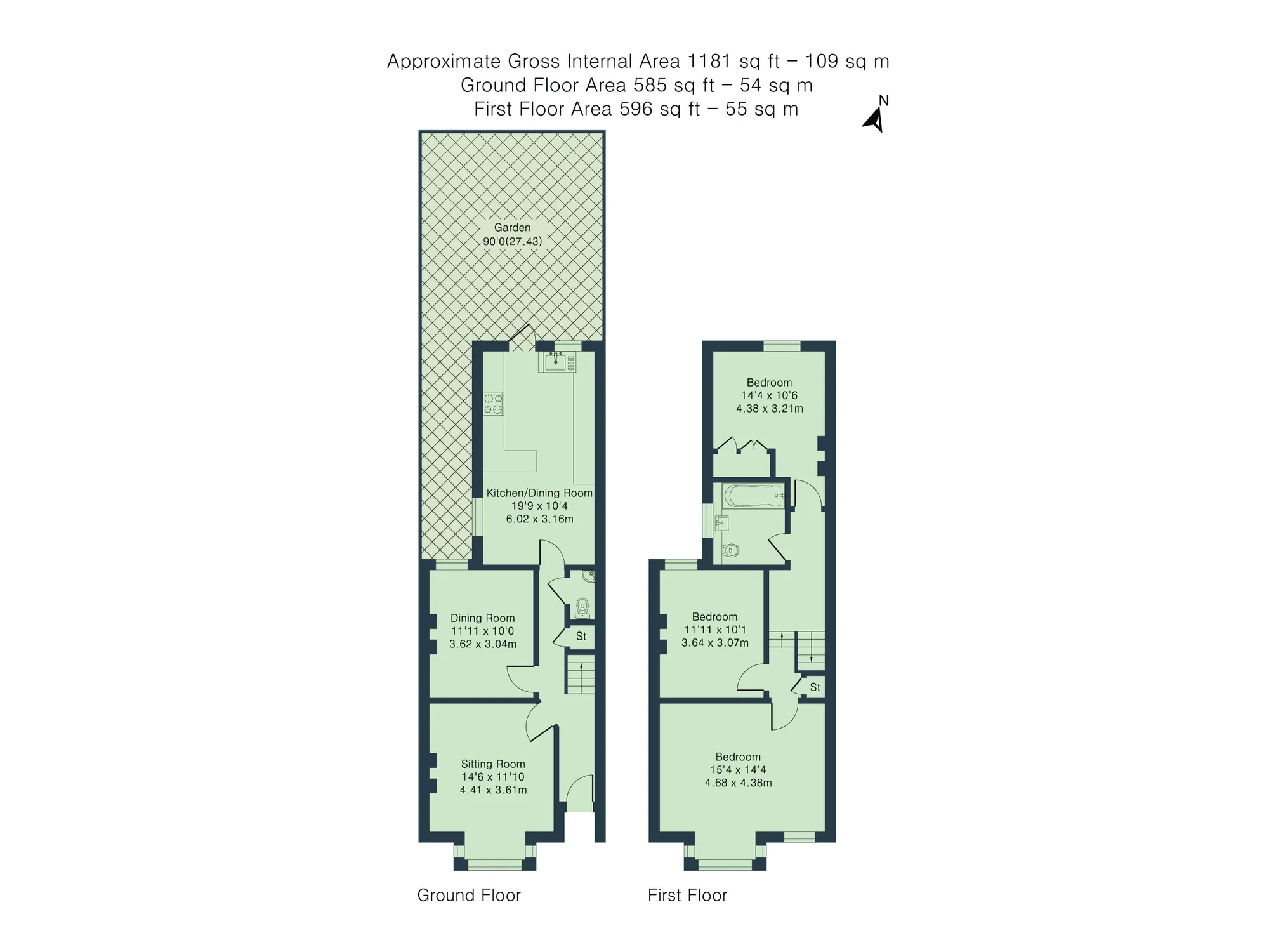 3 bed semi-detached house for sale in Divinity Road, Oxford - Property floorplan