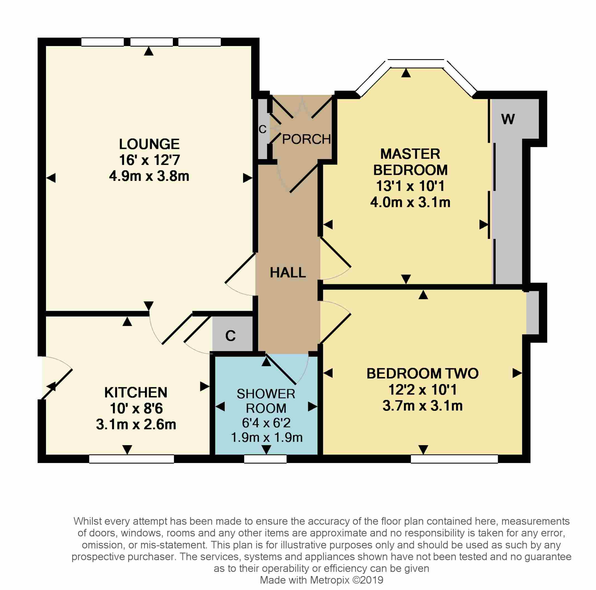2 bed semi-detached house to rent in Paisley Road West, Glasgow - Property Floorplan