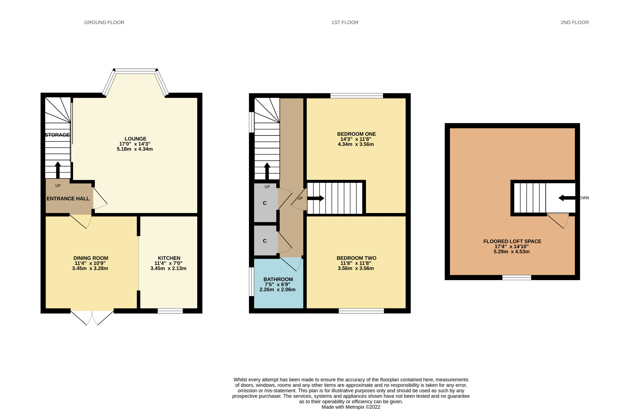 3 bed semi-detached house to rent in Ladybank Drive, Glasgow - Property Floorplan