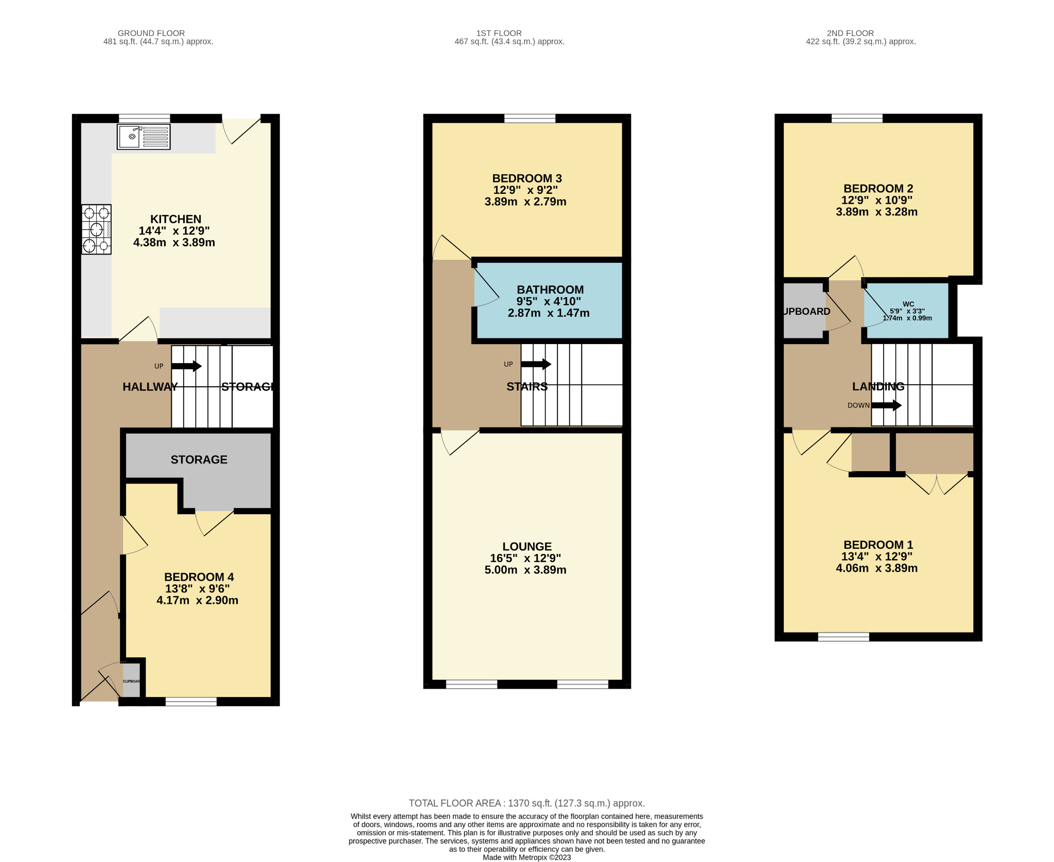 4 bed town house to rent in Dalmarnock Road, Glasgow - Property Floorplan