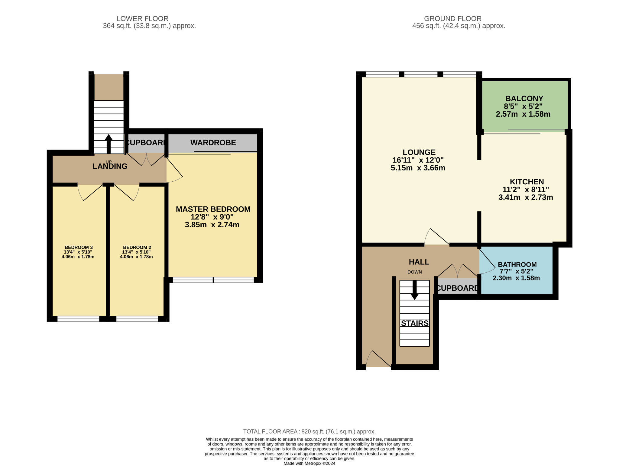 3 bed flat to rent in Hillpark Drive, Glasgow - Property floorplan