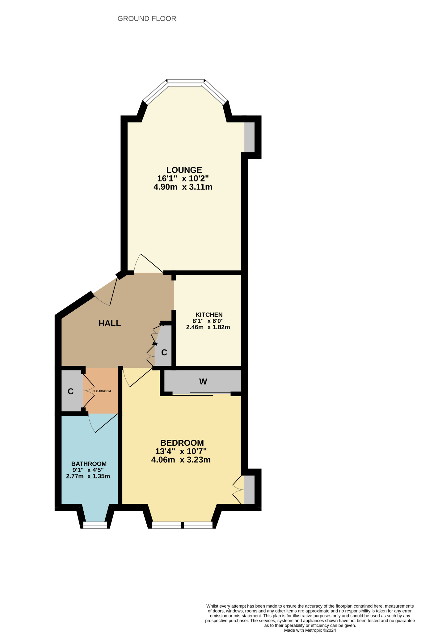 1 bed flat for sale in Dairsie Street - Property Floorplan